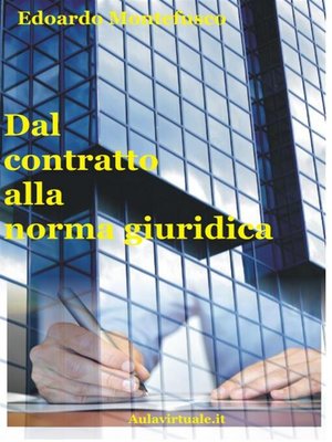 cover image of Dal contratto alla norma giuridica